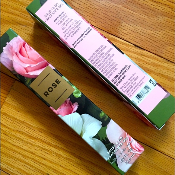 NWT Bath & Body Works ROSE Brush & Go Fragrance Gel - Picture 1 of 2